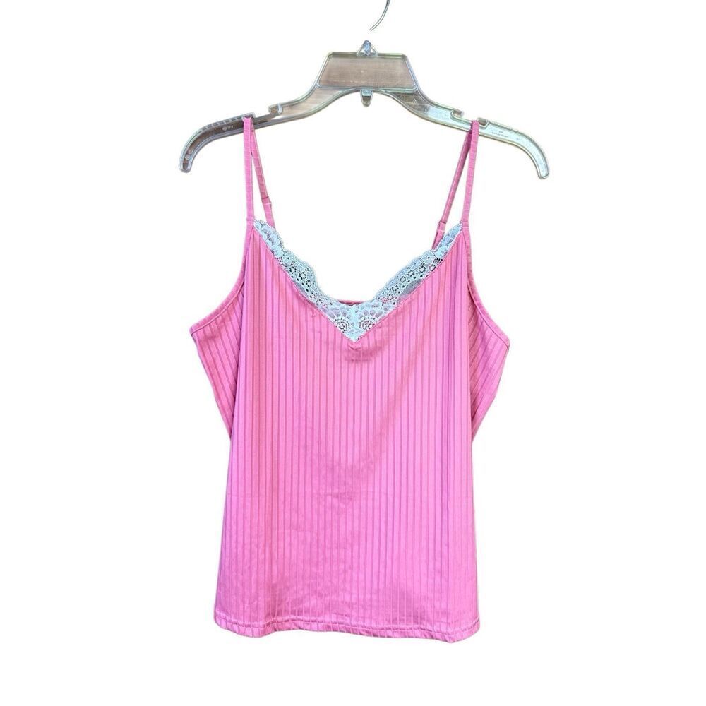 EKOuaer Camisole Lace Top Pink Sz L NWT